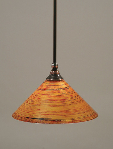 1 Light Mini Pendant In Black Copper (23-BC-444)