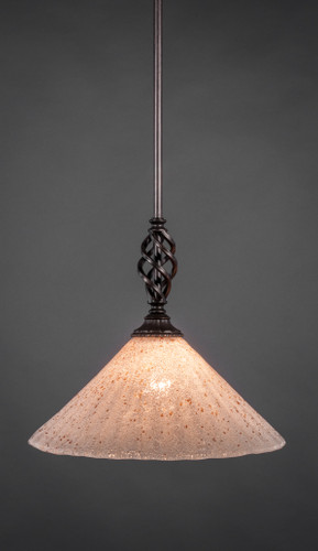 Elegante 1 Light Mini Pendant In Dark Granite (80-DG-702)