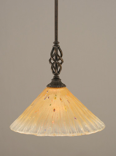 Elegante 1 Light Mini Pendant In Dark Granite (80-DG-700)