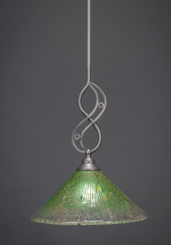 Jazz 1 Light Mini Pendant In Brushed Nickel (232-BN-447)