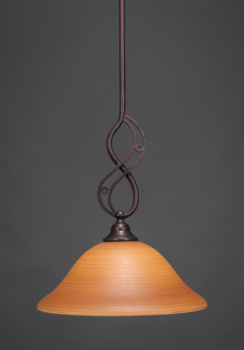 Jazz 1 Light Mini Pendant In Bronze (232-BRZ-624)