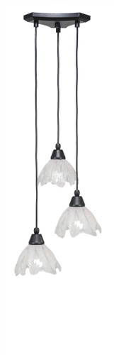 Europa 3 Light Cluster Pendalier In Matte Black (28-MB-759)