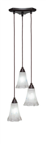 Europa 3 Light Cluster Pendalier In Dark Granite (28-DG-721)