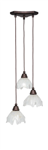 Europa 3 Light Cluster Pendalier In Bronze (28-BRZ-755)