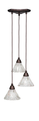 Europa 3 Light Cluster Pendalier In Bronze (28-BRZ-7195)