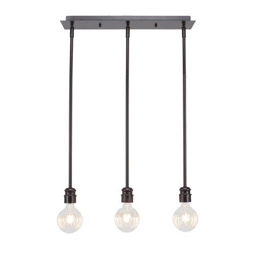 Edge 3 Light Linear Pendalier In Espresso (1153-ES-LED45C)
