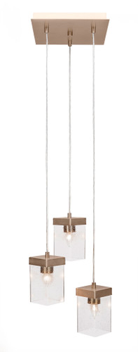 Nouvelle 3 Light Cluster Pendalier In New Age Brass (3212-NAB-530)