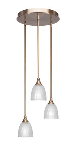 Empire 3 Light Cluster Pendalier In New Age Brass (2143-NAB-500)