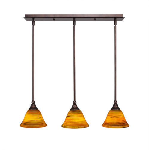 3 Light Mini Pendant In Bronze (25-BRZ-454)