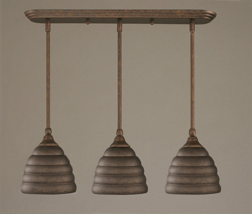 3 Light Mini Pendant In Bronze (25-BRZ-425)
