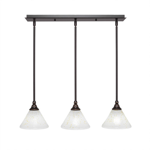 3 Light Linear Pendalier In Dark Granite (25-DG-7145)