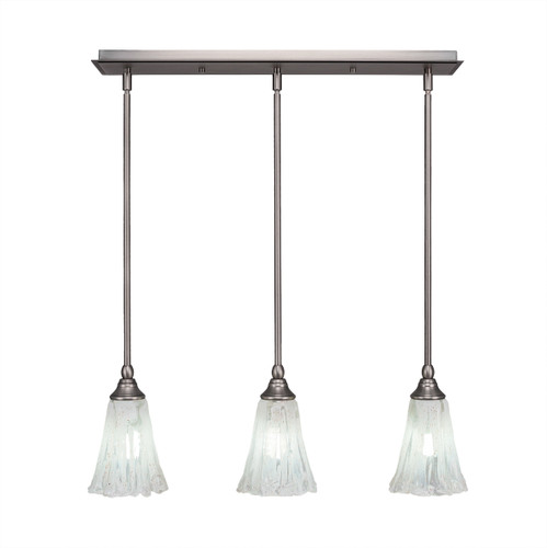 3 Light Linear Pendalier In Brushed Nickel (25-BN-729)