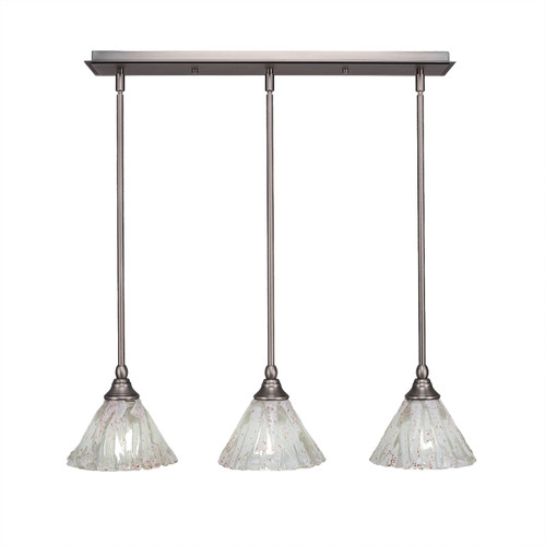 3 Light Linear Pendalier In Brushed Nickel (25-BN-7195)