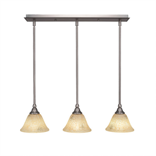 3 Light Linear Pendalier In Brushed Nickel (25-BN-508)