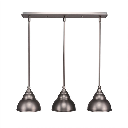 3 Light Linear Pendalier In Brushed Nickel (25-BN-427)