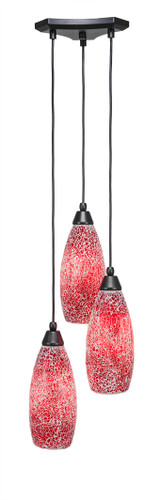 Europa 3 Light Cluster Pendalier In Matte Black (28-MB-5066)