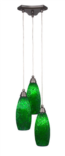 Europa 3 Light Cluster Pendalier In Brushed Nickel (28-BN-5067)