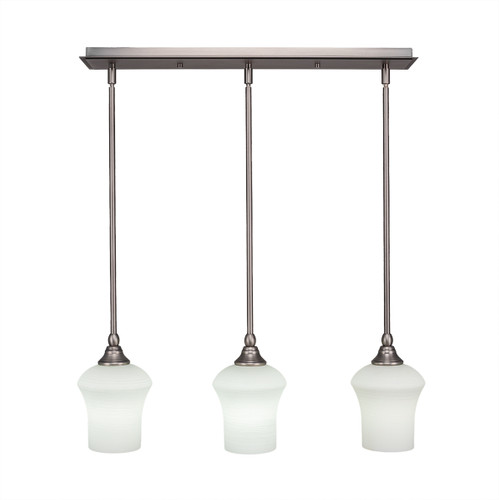 3 Light Linear Pendalier In Brushed Nickel (25-BN-681)