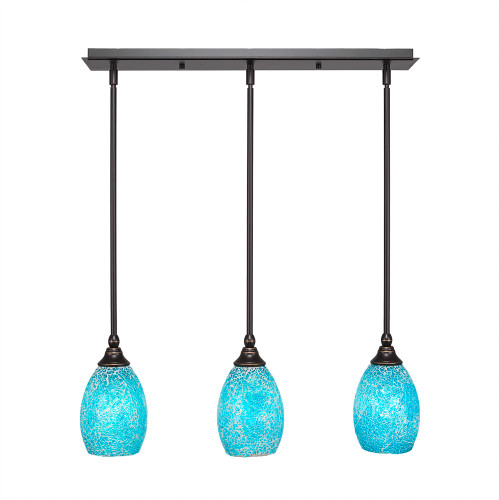 3 Light Linear Pendalier In Dark Granite (25-DG-5055)