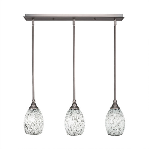 3 Light Linear Pendalier In Brushed Nickel (25-BN-4165)