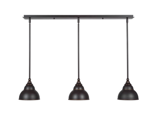 3 Light Linear Pendalier In Dark Granite (36-DG-427)