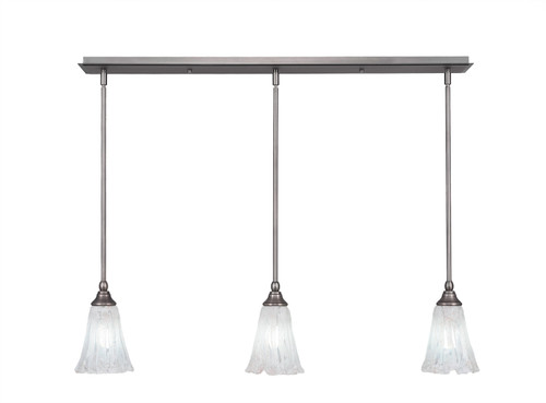 3 Light Linear Pendalier In Brushed Nickel (36-BN-729)