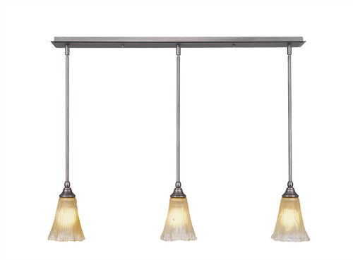 3 Light Linear Pendalier In Brushed Nickel (36-BN-720)