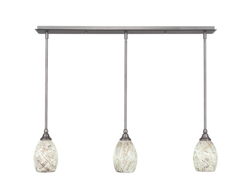 3 Light Linear Pendalier In Brushed Nickel (36-BN-5054)