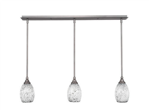 3 Light Linear Pendalier In Brushed Nickel (36-BN-4165)