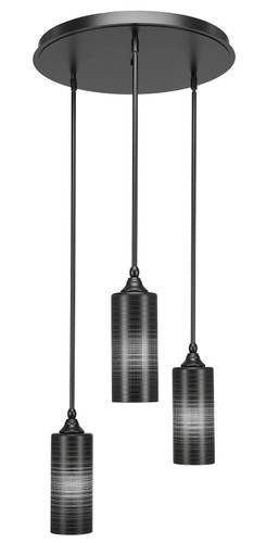 Empire 3 Light Cluster Pendalier In Matte Black (2183-MB-4099)