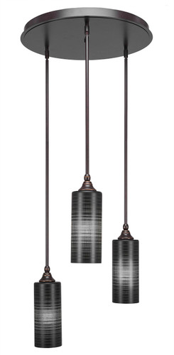 Empire 3 Light Cluster Pendalier In Dark Granite (2183-DG-4099)
