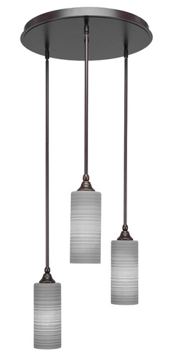 Empire 3 Light Cluster Pendalier In Dark Granite (2183-DG-4092)