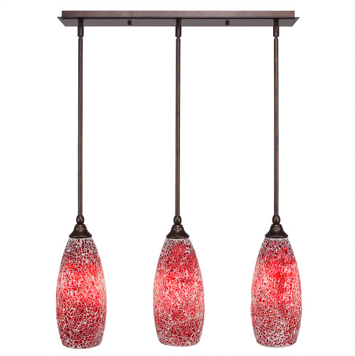 3 Light Mini Pendant In Bronze (25-BRZ-5066)