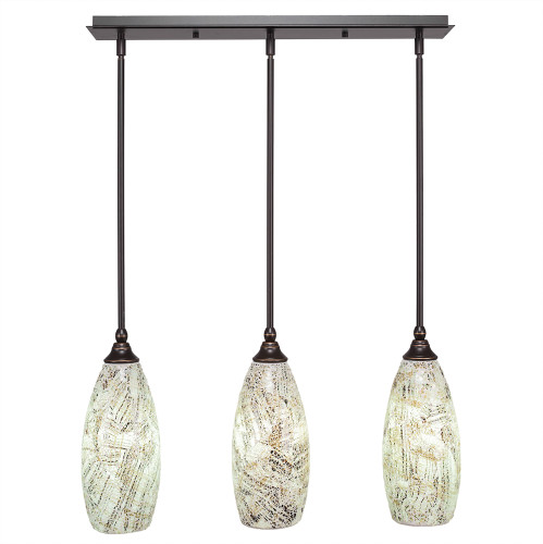 3 Light Linear Pendalier In Dark Granite (25-DG-5064)