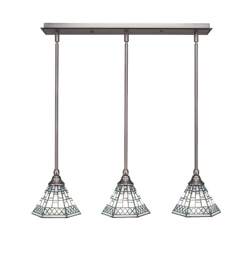 3 Light Linear Pendalier In Brushed Nickel (25-BN-9105)