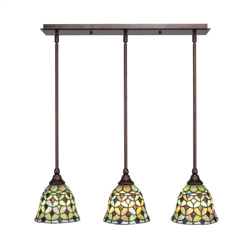 3 Light Mini Pendant In Bronze (25-BRZ-9965)