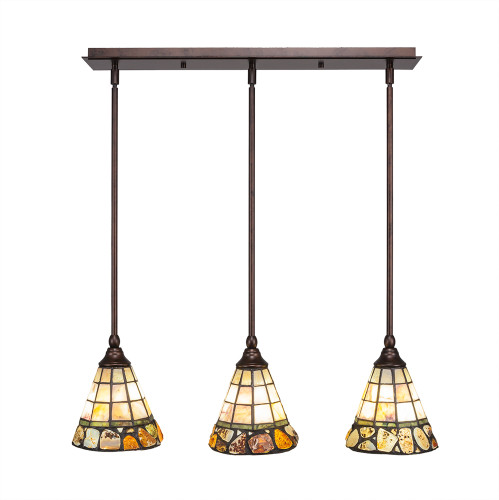 3 Light Mini Pendant In Bronze (25-BRZ-9735)