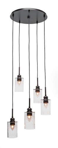 Edge 5 Light Cluster Pendalier In Espresso (1175-ES-300)