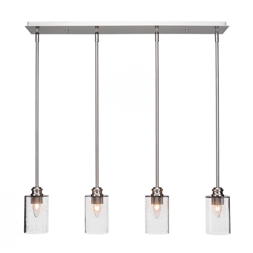 Edge 4 Light Linear Pendalier In Brushed Nickel (1156-BN-300)