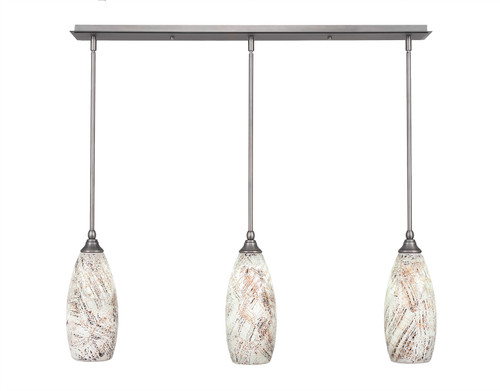 3 Light Linear Pendalier In Brushed Nickel (36-BN-5064)