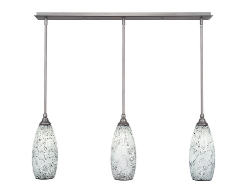 3 Light Linear Pendalier In Brushed Nickel (36-BN-416)