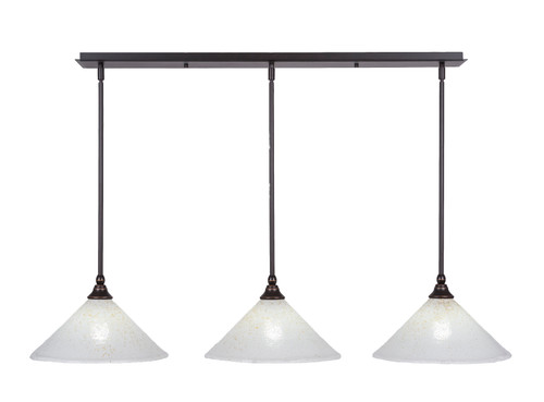 3 Light Linear Pendalier In Dark Granite (36-DG-702)