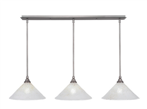 3 Light Linear Pendalier In Brushed Nickel (36-BN-702)