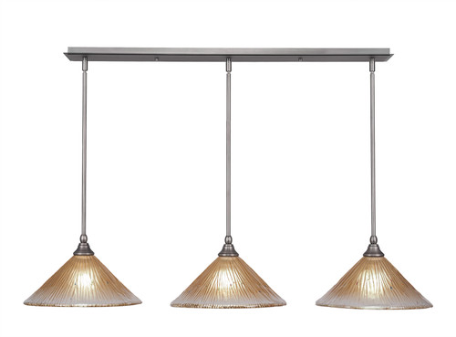 3 Light Linear Pendalier In Brushed Nickel (36-BN-700)