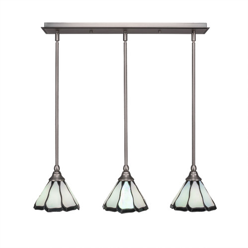 3 Light Linear Pendalier In Brushed Nickel (25-BN-9125)