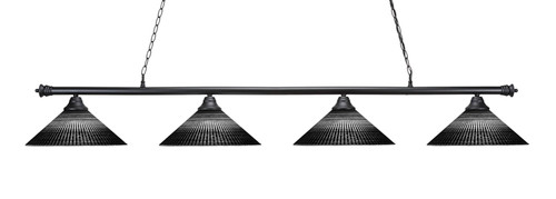 Oxford 4 Light Island In Matte Black (374-MB-4019)