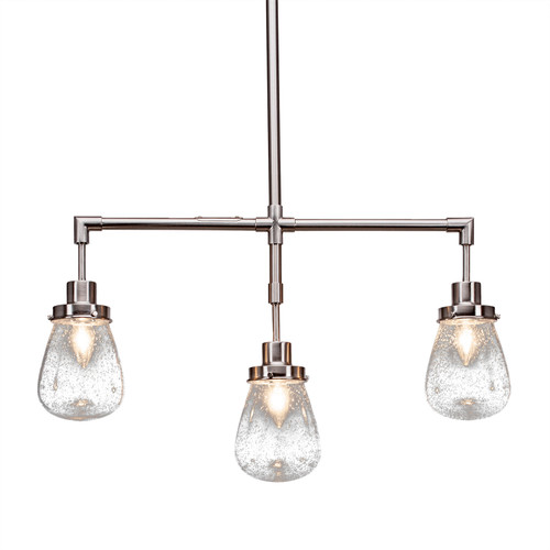 Meridian 3 Light Island In Brushed Nickel (1243-BN-471)