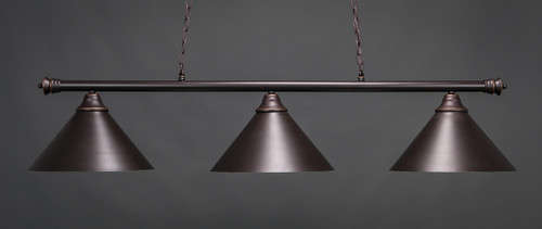 Oxford 3 Light Island In Dark Granite (373-DG-420)