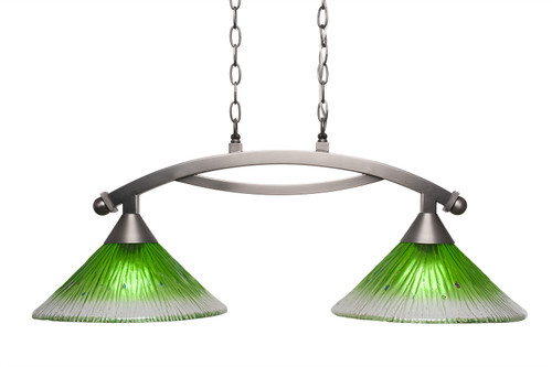 Bow 2 Light Island In Brushed Nickel (872-BN-447)