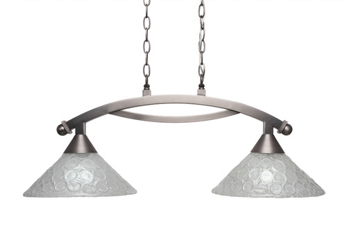 Bow 2 Light Island In Brushed Nickel (872-BN-441)